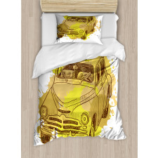 Retro Car Splash Duvet Cover Set