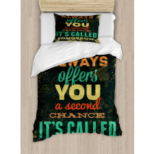 Words Grunge Art Duvet Cover Set