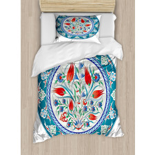 Turkish Tulip Floral Art Duvet Cover Set