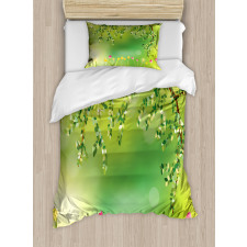 Colorful Tulips Tree Duvet Cover Set