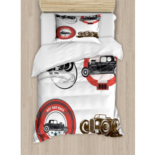 Retro Cars Pop Art Duvet Cover Set