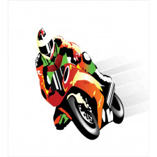 Motorcycle Racer Sport Duvet Cover Set