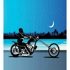 Chopper Motorcycle Duvet Cover Set