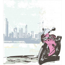 Motorbike by River Duvet Cover Set