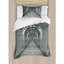 Corridor in Ship Space Duvet Cover Set