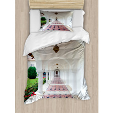 Arched Colonnade Hallway Duvet Cover Set