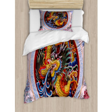 Chinese Dragon Mythical Duvet Cover Set