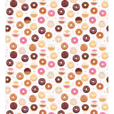 Colorful Yummy Donuts Duvet Cover Set