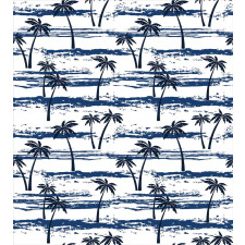 Romantic Sea and Palm Duvet Cover Set