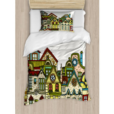 Old Town View Art Duvet Cover Set