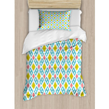 Blurry Vertical Lines Duvet Cover Set