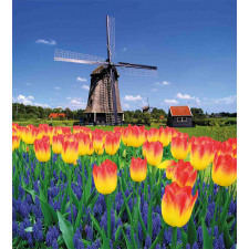 Blooming Tulip Windmill Duvet Cover Set