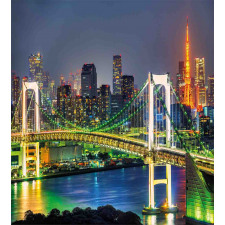 Tokyo Skyline Japanese Duvet Cover Set