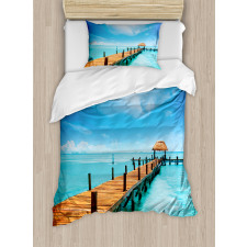 Chicago Aerial View Duvet Cover Set