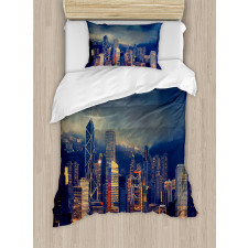 Hong Kong Cityscape Duvet Cover Set