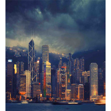 Hong Kong Cityscape Duvet Cover Set