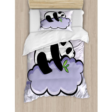 Sleeping Panda on Cloud Duvet Cover Set