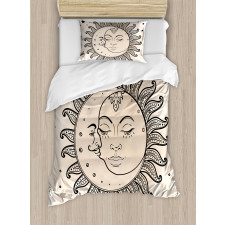 Sun and Moon Mystical Duvet Cover Set