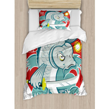 Samurai Martial Art Duvet Cover Set