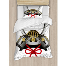 Samurai Kabuto Mask Duvet Cover Set