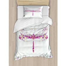 Flying Dragonfly Duvet Cover Set