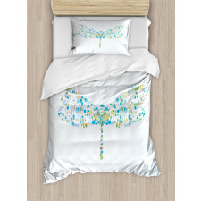 Dragonfly with Dots Duvet Cover Set