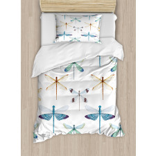 Regular Lines Insects Duvet Cover Set