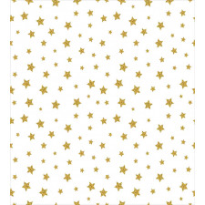 Yellow Stars Pattern Duvet Cover Set