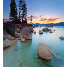 Romantic Lake Sunset Duvet Cover Set