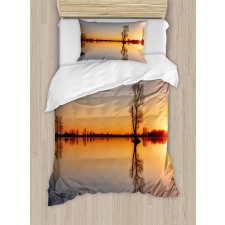 Sunset on Lake Tahoe Duvet Cover Set