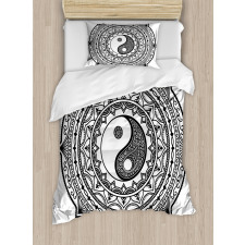 Ying Yang Asian Duvet Cover Set