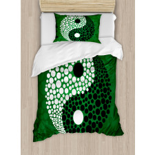 Ying Yang Green Harmony Duvet Cover Set