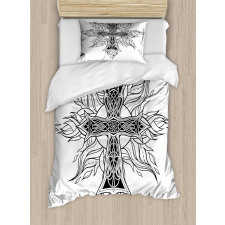 Gothic Flames Shape Duvet Cover Set