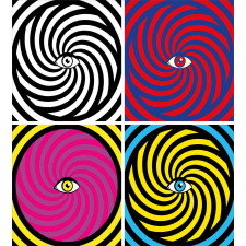 Pop Art Hypnotic Duvet Cover Set
