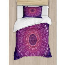 Colorful Astrology Signs Duvet Cover Set