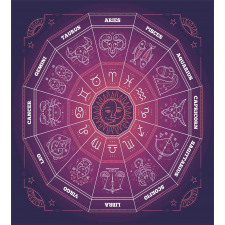 Colorful Astrology Signs Duvet Cover Set