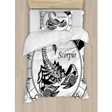 Astrology Signs Scorpio Duvet Cover Set