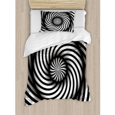Black and White Swirl Duvet Cover Set