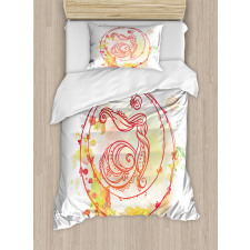 Yoga Chakra Drawn Duvet Cover Set