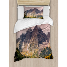 Mountain Forest Scenery Duvet Cover Set