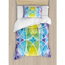 Rainbow Grunge Duvet Cover Set