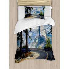 Mountain Road Landscape Duvet Cover Set