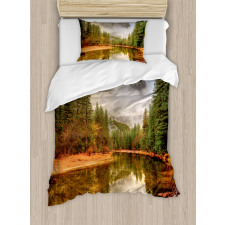 River in Morning View Duvet Cover Set