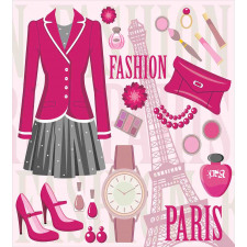 Fashion in Paris Dresses Duvet Cover Set