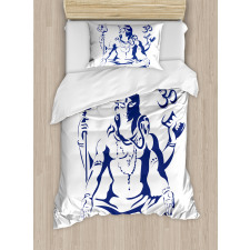 Sacred Ritual Lotus Pose Duvet Cover Set