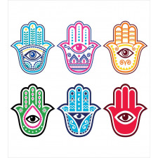 Colorful Hand Third Eye Duvet Cover Set