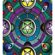 Pentagram Evil Eyes Duvet Cover Set
