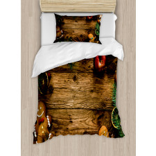 Rustic Lodge Wood Duvet Cover Set