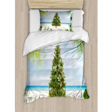 Holiday Party Tree Duvet Cover Set