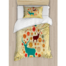 Reindeer in Winter Duvet Cover Set